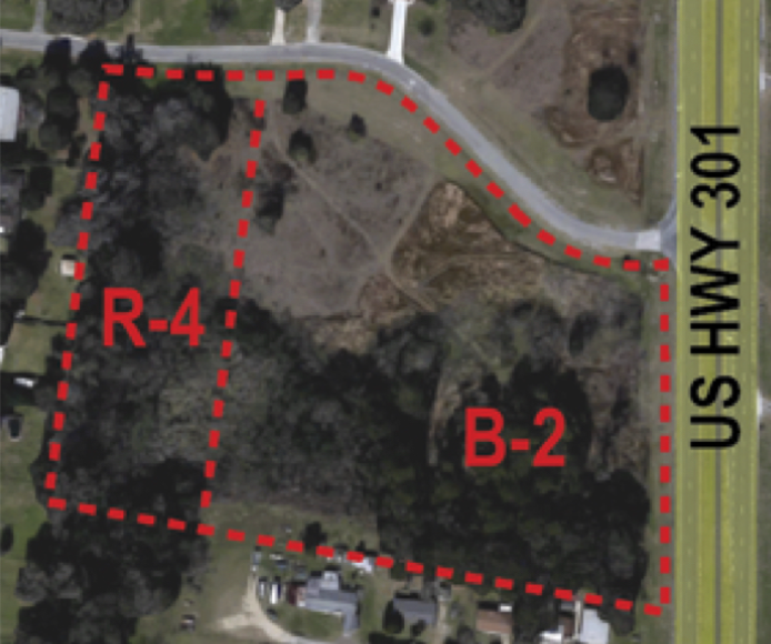 Aerial view of land at 12100 SE Hwy 301, Belleview FL